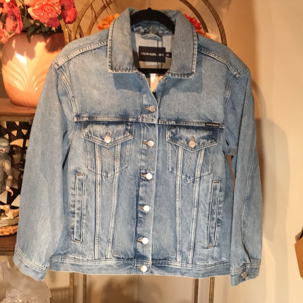 NWT Calvin Klein Jeans Trucker Jacket M